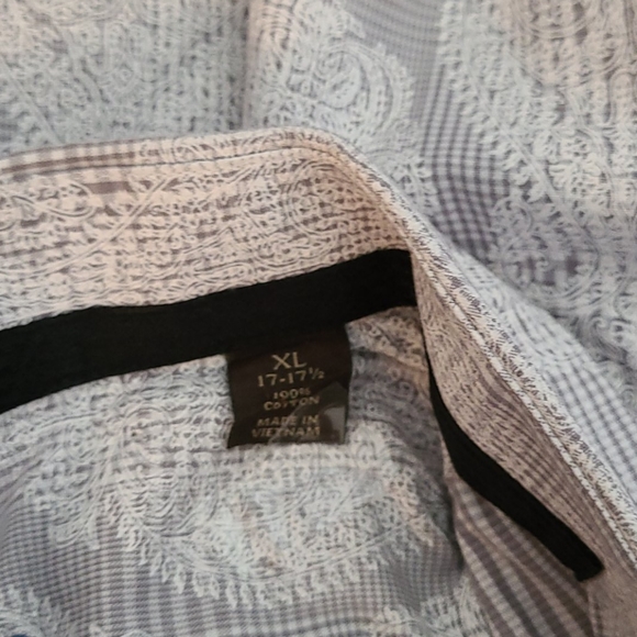 TASSO ELBA MULTI XL UNIQUE PATTERN DRESS SHIRT - Picture 11 of 16